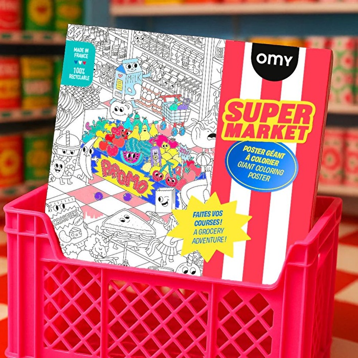 OMY Boyama Posteri- Supermarket